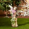 Peony Fairy Solar Statue