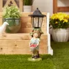 Apple Basket Solar Street Light Statue