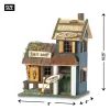 Rustic Bass Lake Lodge Wooden Birdhouse for Bird Watching and Garden Decor