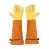 Gardening Gloves Thorn Proof Long Leather Rose Pruning Gloves for Men & Women