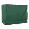 Outsunny 600D Oxford 3-Seater Patio Swing Cover Outdoor Swing Chair Cover Rain Protection Waterproof Anti-UV, Dark Green