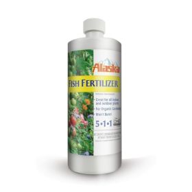Alaska Fish Emulsion Fertilizer Natural Organic Concentrate 5-1-1 1qt