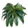 2 Pcs Artificial Boston Ferns Plastic Fern 35 Branches Indoor Outdoor Decor