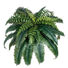2 Pcs Artificial Boston Ferns Plastic Fern 35 Branches Indoor Outdoor Decor