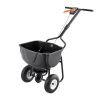 Walk-Behind Push Broadcast Spreader 60LBS 0-9.8ft Spreading Width for Fertilizer