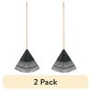 24-Inch Wood and Poly Leaf Rake â€“ 2 Pack, Lightweight Garden Raking Tool