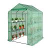 Greenhouse for Outdoors Indoors, Walk-in Small Greenhouse Thickened PE Cover & Heavy Duty Powder-Coated Steel, Sturdy Portable Warm House