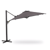 11 FT Cantilever Patio Umbrella, Round Outdoor Offset Umbrella with 360Â° Rotation & Tilt Adjustment without Base - Grey