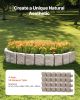 Fake Stone Landscape Edging 47.2 x 9 in Lawn Edging Border Fade-Resistant No Dig