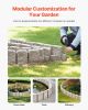 Fake Stone Landscape Edging 47.2 x 9 in Lawn Edging Border Fade-Resistant No Dig