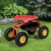 Garden Cart with Heavy Duty Tool Tray