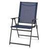Greyson Steel Outdoor Patio Armchair - Set of 2, Navy
