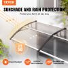 VEVOR Window Door Awning Canopy, 120" x 40" Door Canopy Exterior, UF50+ PC Sunshade Sheet Awnings, Outdoor Patio Awning Sun Shade, Transparent