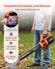 VEVOR Cordless Leaf Blower, 20V Powerful Electric Leaf Blower with 2.0Ah Battery, Fast Charging & Quiet Operation, 2 Speed Control