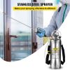 VEVOR 3Gal Stainless Steel Sprayer, Set with 20" Wand& Handle& 3FT Reinforced Hose, Hand Pump Sprayer with Pressure Gauge&Safety Valve