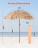 Tiki Umbrella Thatched Patio Umbrella 6 ft Poolside Patio Beach Umbrella