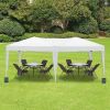 10'x20' Folding Canopy with 6 Removable Sidewalls Outdoor Event Shelter UPF 50+ Gazebo Portable Tents for Parties Beach Camping Wedding EZ Pop Up Cano