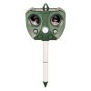 1pc Ultrasonic Repellent Tool; Solar Rechargeable Animal Deterrent With PIR Motion Sensor; Squirrel Scarer For Garden; Pest Control Supplies