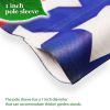 Combo Pack Garden Flag Stand Black 36x 16 in & Garden Flag 12x18 in Patriotic Decoration God Bless America USA Flag Accent Double-Sided Blockout Fabri