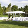 10x30' Outdoor Garden Gazebo Wedding Party Tent Canopy Marquee with 8 Removable Sidewalls