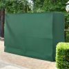 Outsunny 600D Oxford 3-Seater Patio Swing Cover Outdoor Swing Chair Cover Rain Protection Waterproof Anti-UV, Dark Green