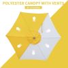 7.5ft Patio Umbrella,Outdoor Beach Portable Table Market Umbrella Waterproof UV-proof,Yellow/White