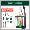 Portable Rolling Utility Storage Rack with Wheels for Garden Tools