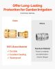 2 Set 3/4" Garden Hose Quick Connect Solid Brass Water Hose Fitting Female Male