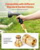 2 Set 3/4" Garden Hose Quick Connect Solid Brass Water Hose Fitting Female Male
