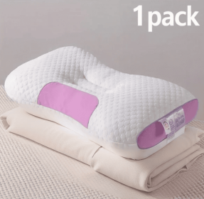 YBZ 3D Knitted Cotton Massage Pillow 1pack (Color: Pink)