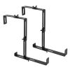2pcs/4pcs Window Box Brackets, Adjustable Planter Box Brackets, Universal Steel Hanging Flower Box Brackets for Railings Deck Windowsill