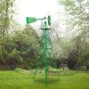 Assorted windmills 8 feet green with weathervane 4 legs vertical windmill rotatable windmill iron garden decoration garden tools