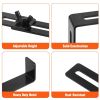 2pcs/4pcs Window Box Brackets, Adjustable Planter Box Brackets, Universal Steel Hanging Flower Box Brackets for Railings Deck Windowsill
