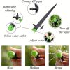 20pcs/50pcs Drip Emitters Perfect For 4/7mm Tube PE Pipe; 8 Holes; Adjustable 360 Degree Water Flow Irrigation Drippers On Stake For Flower Bed; Garde
